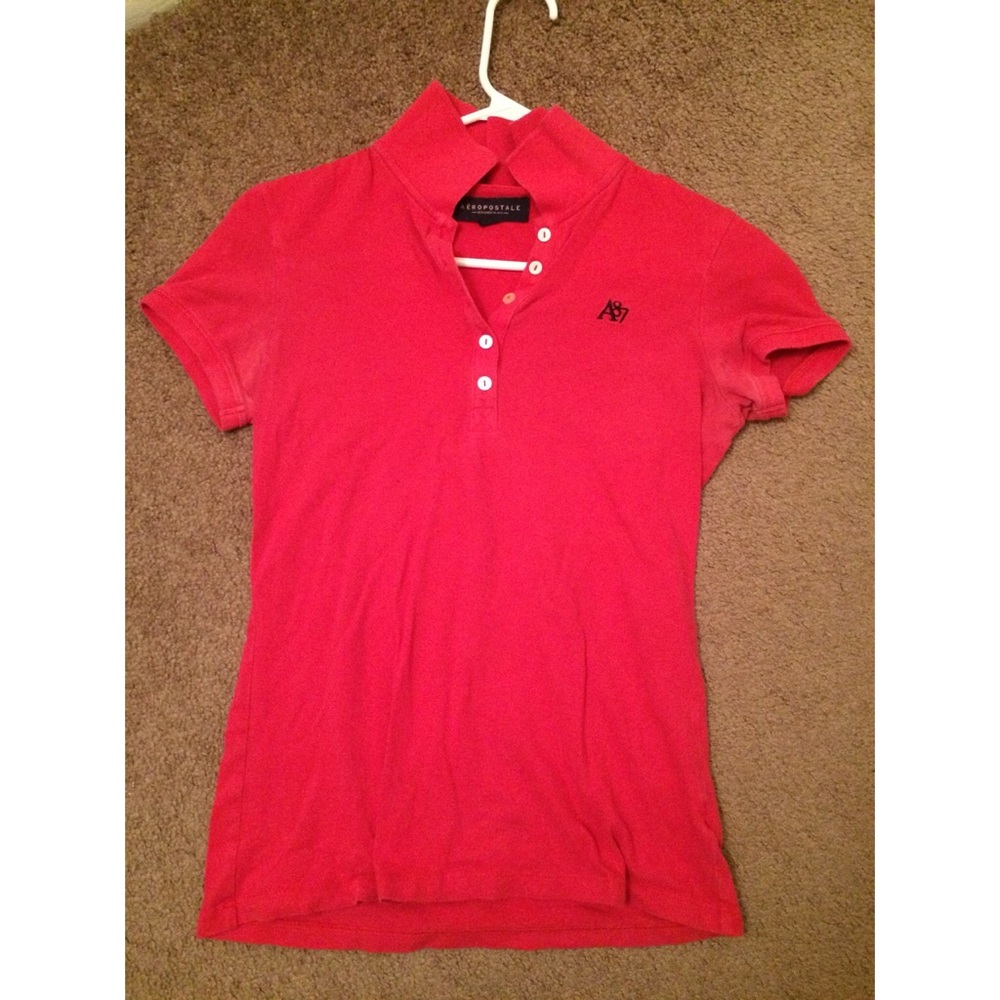 Aeropostale pink polo💖